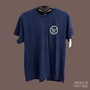 U.S. Navy Graphic Tee | Blue | Size M/L | Vintage Style